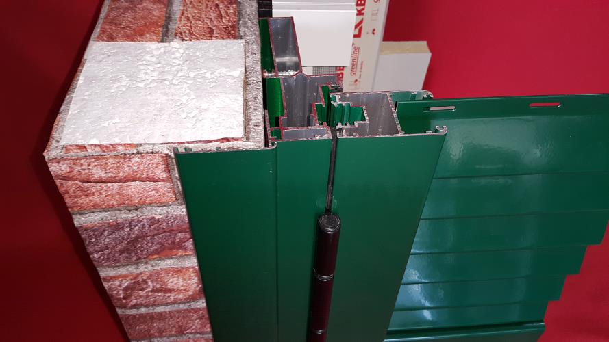 JVS Montaj obloane cu toc de 130mm, pervaz si cercevea